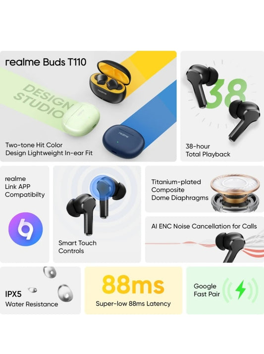 Realme Airdopes Flex2 Bluetooth Earbuds