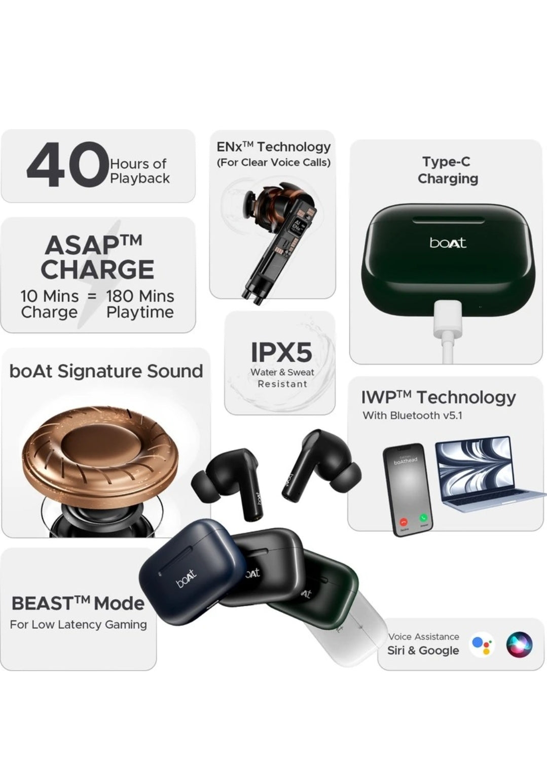 Boat Airdopes 700 True Wireless Bluetooth Earbuds